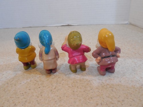 Snow White’s 4 of 7 Dwarfs PVC Doc / Sneezy  / Sleepy / Bashful Mattel 1993 - Picture 7 of 9