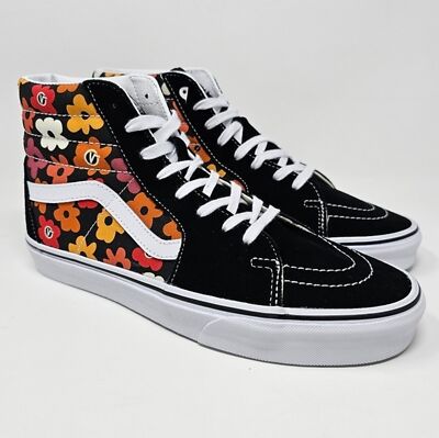 Vans Sk8-Hi Flower Black Multi
High Top Shoes Men\'s Size 10 Flower Field Vans Sk8-hi Shoes - Customized Black Sk8-hi Top  main image 3