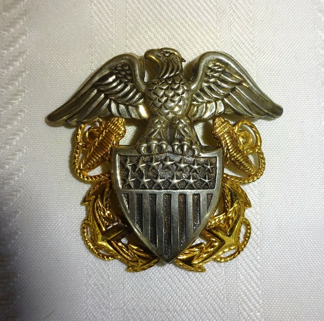 Vintage US Navy Officer Hat Pin FREE SHIPPING eBay