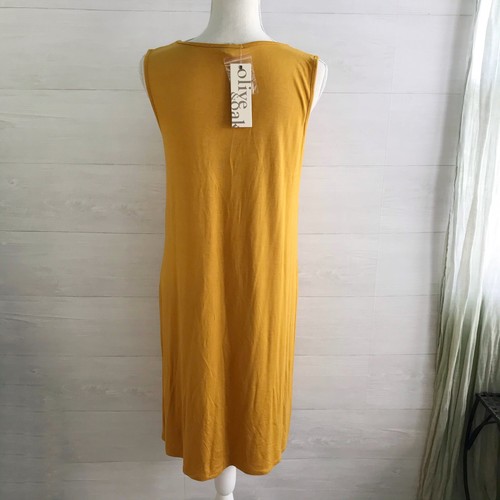 Neu mit Etikett Olive & Oak - Senf Viskose Trägerkleid, M - Bild 5 von 8