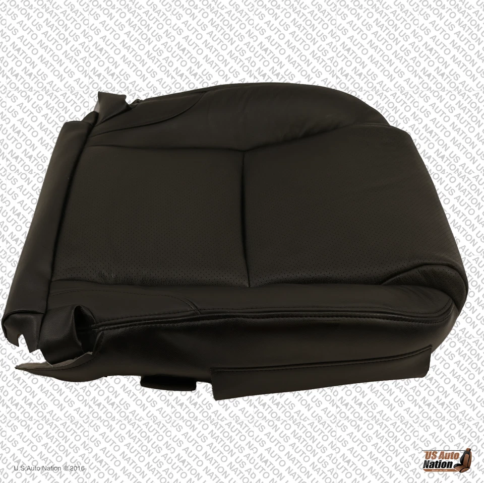 FUNDA DE ASIENTO DE CUERO PERFORADO INFERIOR DEL CONDUCTOR NEGRA PARA 2006 07 08 2009 LEXUS IS350 Foto 2 de 4