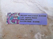 MACA ROOT POWDER USDA ORGANIC GLUTEN FREE KOSHER 1 OZ. Lepidum Mayeni  Fast Ship