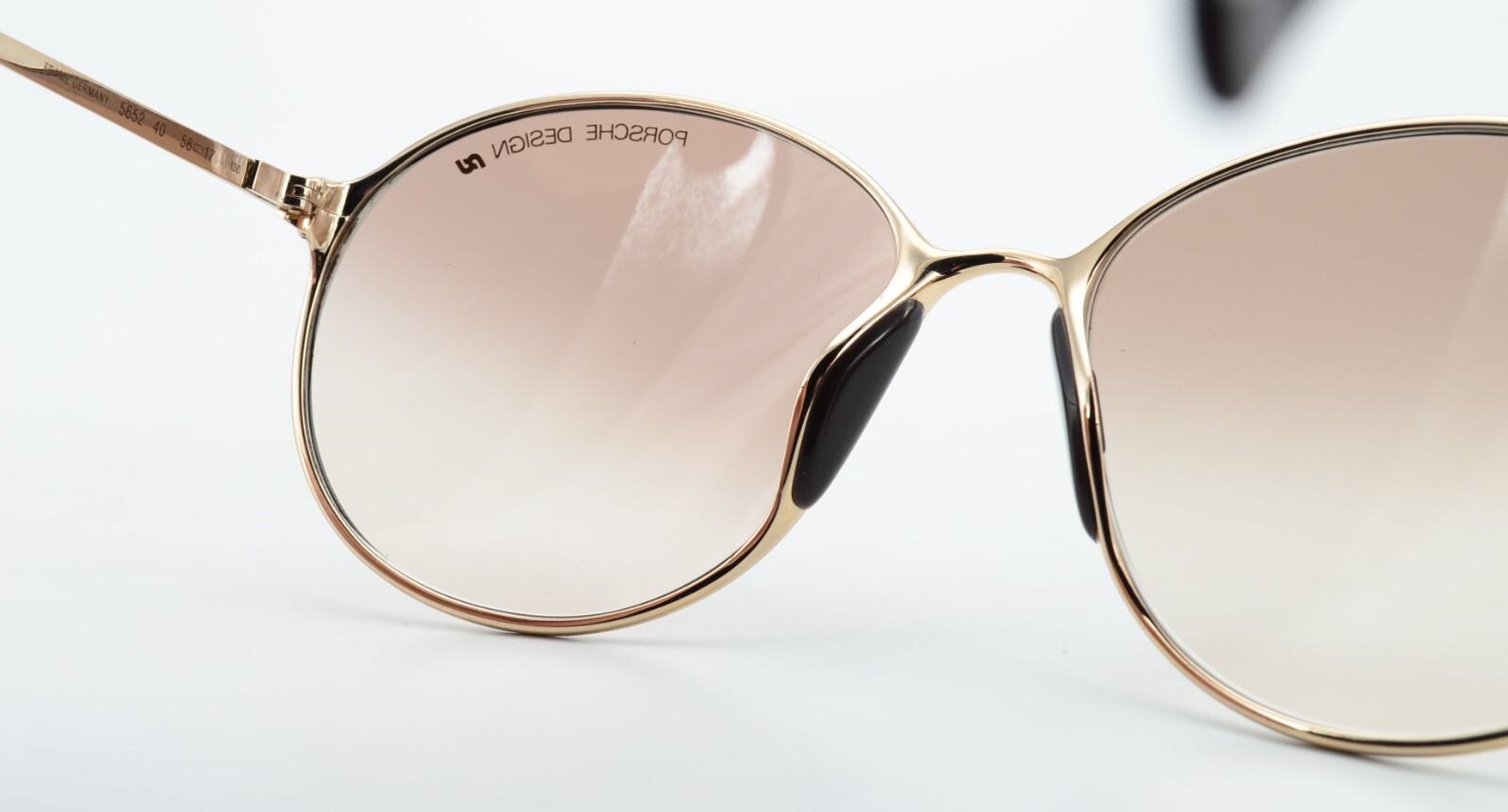 PORSCHE DESIGN Carrera Sunglasses Gold 5652 40 58-17 130 Lady Original Vintage image 10