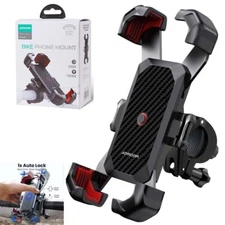 Motorcycle Phone Mount Auto Lock 100mph Military Anti-Shake Bike Phone Holders