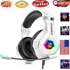 Immersive 7.1 Surround Sound Gaming Headset with RGB Lights  Noise-Cancellin...