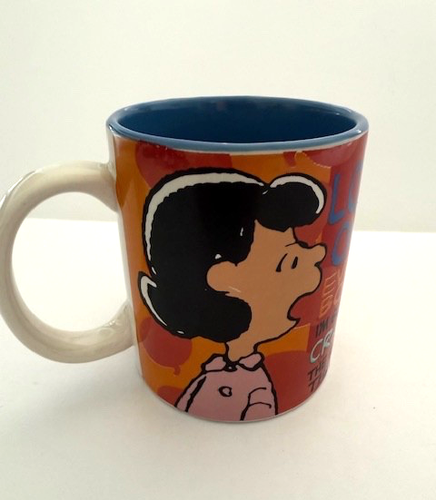 Peanuts Crabby den ganzen Tag Lucy heiß kalt Becher Tasse 11 Unzen Everyday Gibson Keramik
