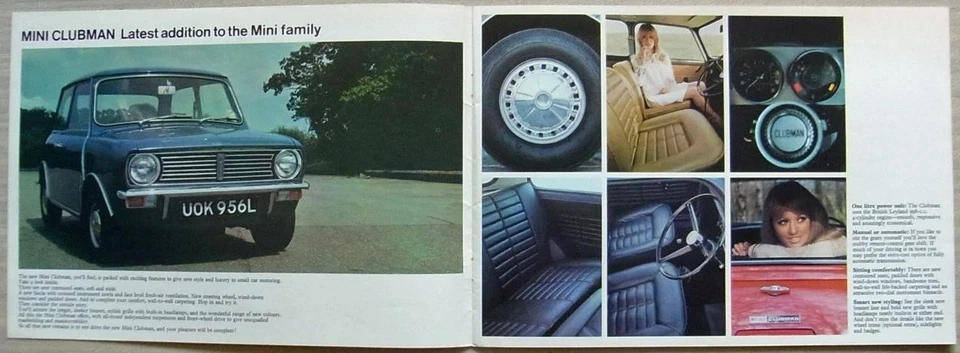 MINI Car RANGE Sales Brochure Feb 1973 #2842/G 850/1000 CLUBMAN 1275GT - Image 2 of 4