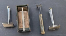 Vintage Lot Safety Razors Gem Burma Shave Adelene Schick