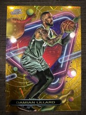 Damian Lillard 2023-24 Topps Cosmic Chrome Gold Interstellar Refractor /50 #41