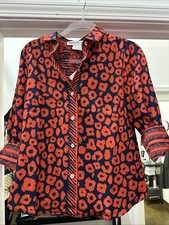 Gretchen Scott Me/Jane Boyfriend Shirt NWT SIZE S