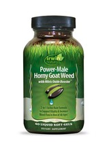 2 X Irwin Naturals Power-Male Horny Goat Weed with Nitric Oxide Booster -- 60 Li