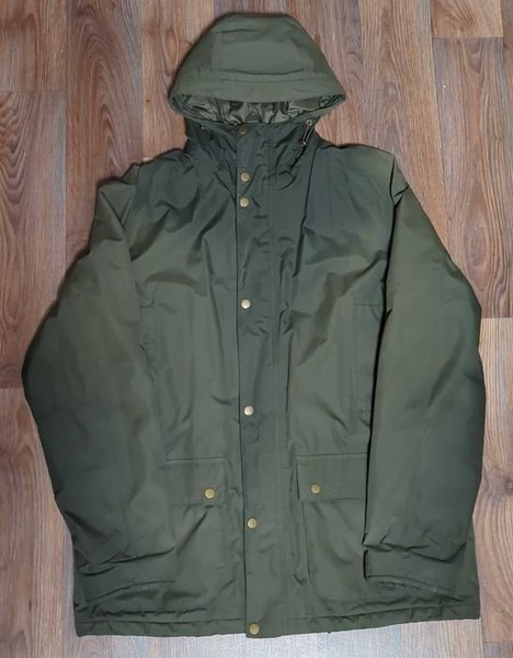 Men Barbour Parka Green 40