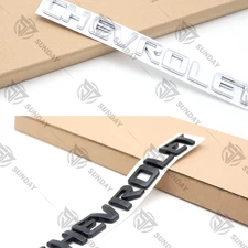 Rear Liftgate Letter Decal For Silverado Emblem Gloss Tailgate Nameplate Badge