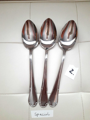 DDR - ABS 530*  INOX  Special 3 gr. Löffel 21 cm altes klass.Motiv Welle Bogen