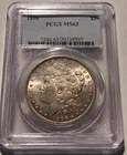 🔥1896 MORGAN SILVER DOLLAR PCGS MS63 PHILADELPHIA DOLLAR