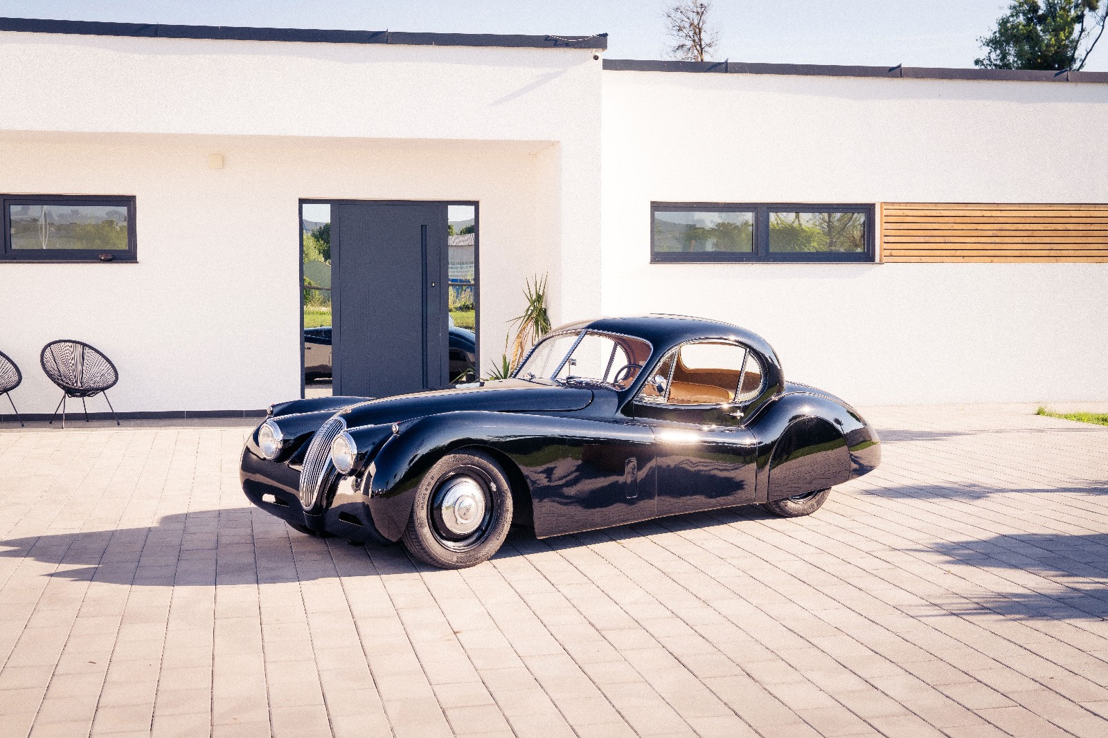 Jaguar XK 120 FHC Coupe 1952 auto d'epoca pezzo unico targa H collezione foto 6