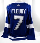 Haydn Fleury Signed Adidas Tampa Bay Lightning Blue Hockey Jersey Fanatics Auto