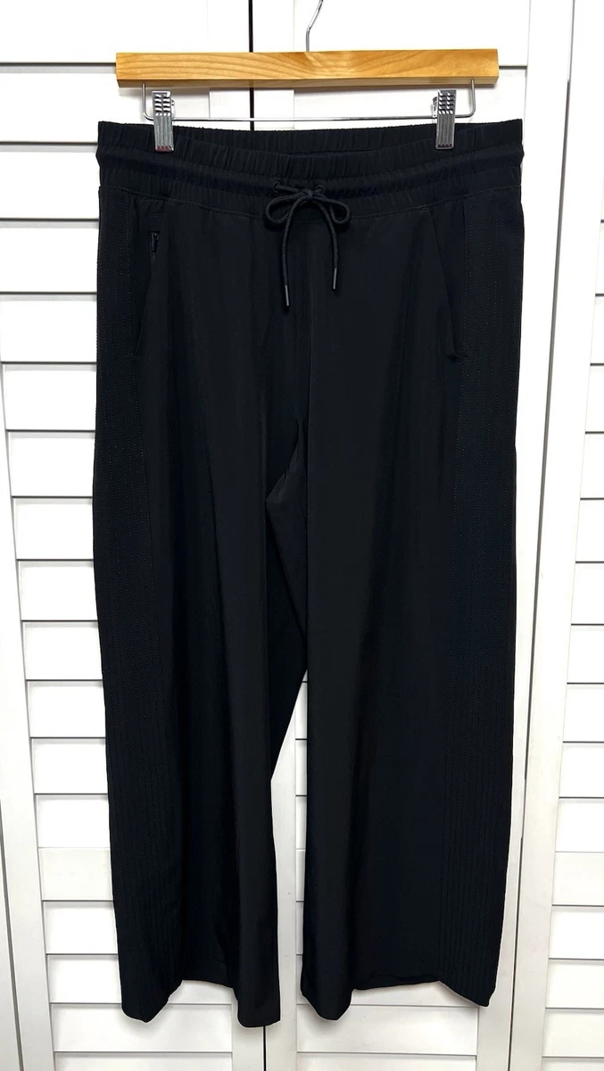 Pantalon Sport Femme Athleta - Taille M - Noir Côtelé - Coupe Cropped - Occasion Excellent état