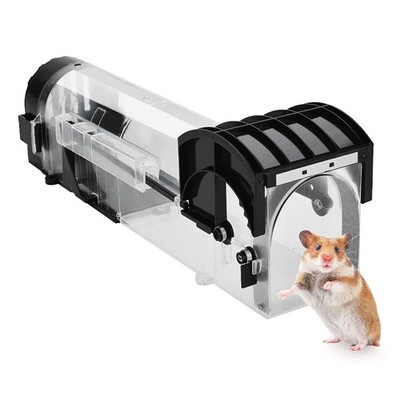 Upgrade Humane Mausefalle, Ratte & Nager wiederverwendbar & 1er Pack, schwarz 