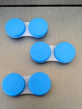 10 x Contact Lens Case Care, Colored Double Box ANTI BACT -  FAST FREE POST UK