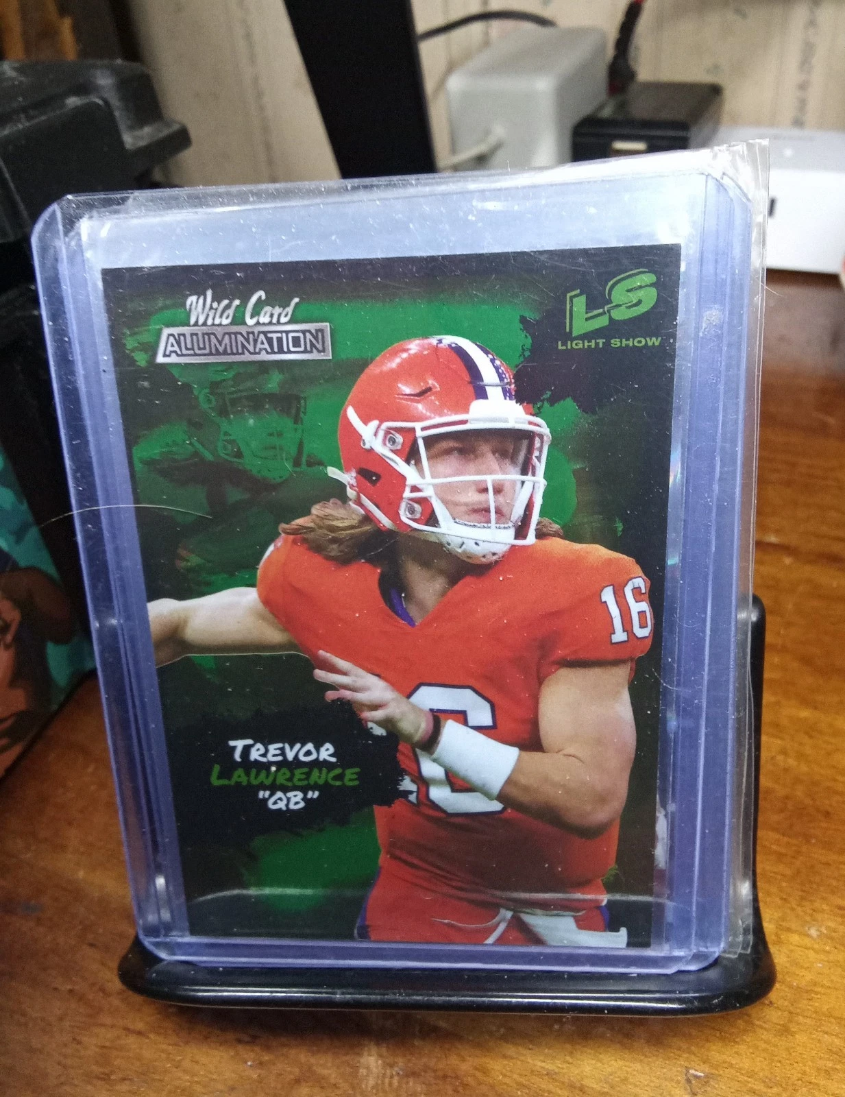 Trevor Lawrence Wild Card Alumination Light Show #LS1 Green