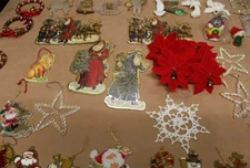 Christmas Ornaments Different Assortments-Lot Of 90