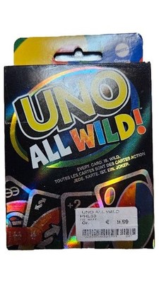 Mattel UNO All Wild Kartenspiel 112 Karten Familienspiel NEU