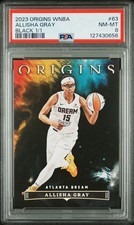 2023 Panini Origins WNBA Black Allisha Gray #63 1/1 PSA 8 NM/MT