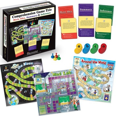 Really Good Stuff Comprehension Game Trio: Main Idea, Summary, Inference