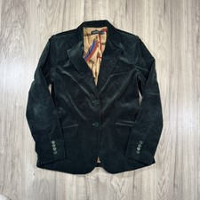 Lauren Ralph Lauren Dark Green Equestrian Lined Corduroy Blazer Women's Size 10
