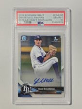 Topps 2018 Bowman Draft Chrome Auto SHANE MCCLANAHAN RC PSA 10 #CDA-SM RAYS