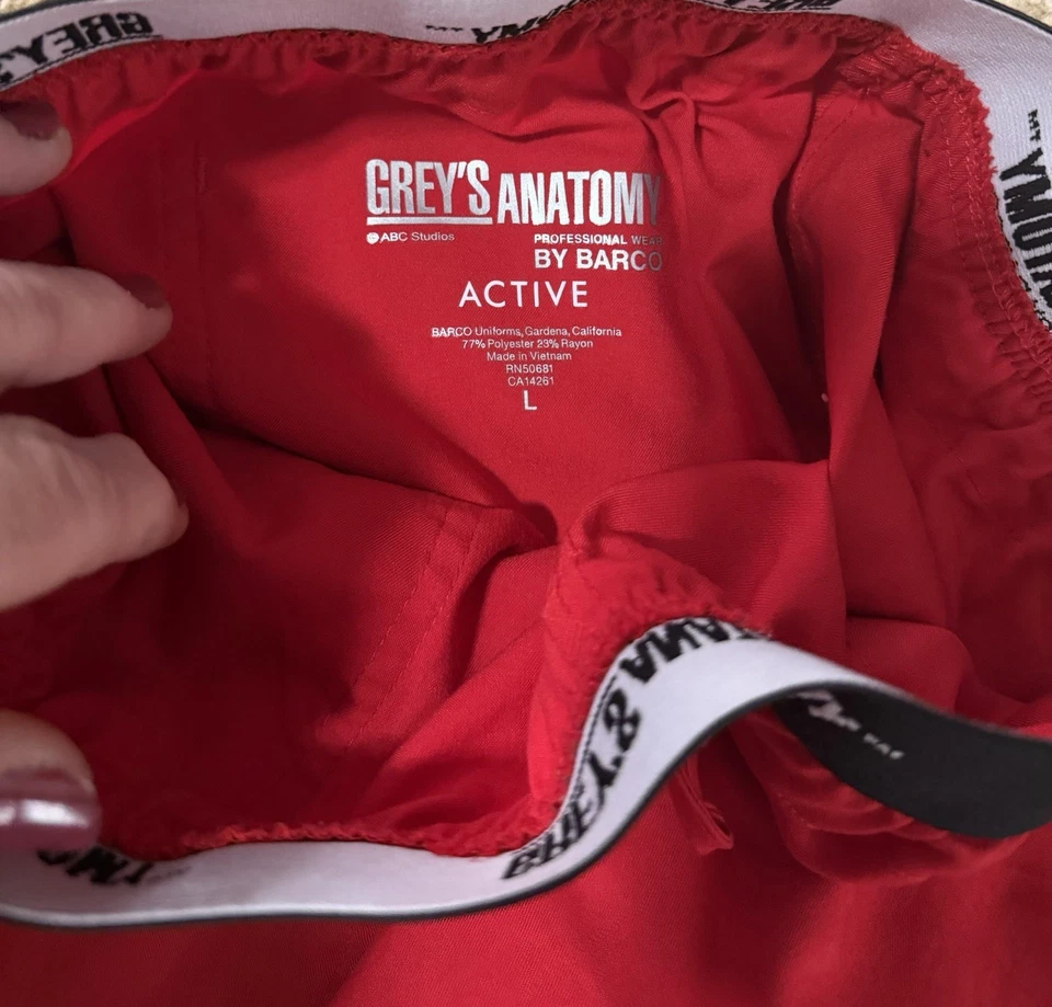 批量 2 件 红色磨砂裤 女式 灰色 解剖学 & Dickies L 码 — 第 4/4 张图片