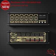 EleksMaker MK4 USB Switch Hub 6CH RGB Indicators USB Expansion Hub 0.96" LCD