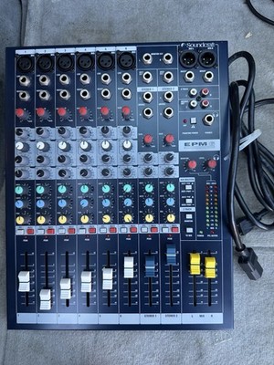 Soundcraft EPM8 8-Channel Analog Mixer Phantom Power 3-Band EQ Studio Live