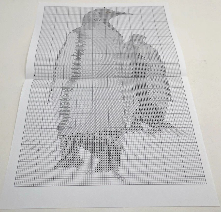 King Penguin Cross-Stitch Needlepoint Animal Patterns New Unused - Image 3 of 3