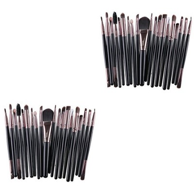 Set of 2 Lidschatten Pinsel Pinselset Foundation-Pinsel Make-up-Tools