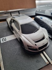 Scalextric Silver  Audi R8 GT3  with LED headlights and rear lights 