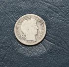 1892 BARBER SILVER DIME  *GOOD PLUS DETAILS - RIM DINK*