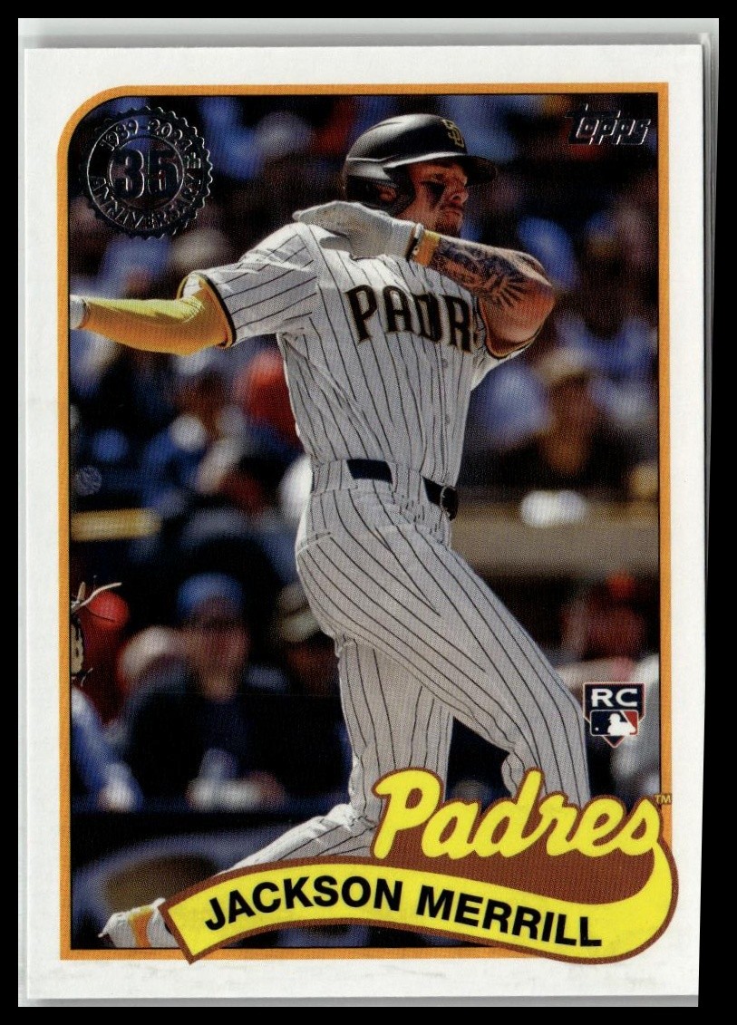2024 Topps Update #89US-35 Jackson Merrill 1989 Topps Baseball 35th Anniversary