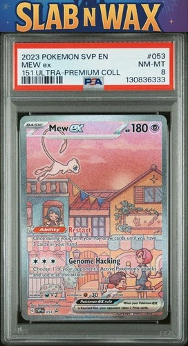 Pokemon Svp En-Sv Black Star Promo Mew Ex #053 PSA 8