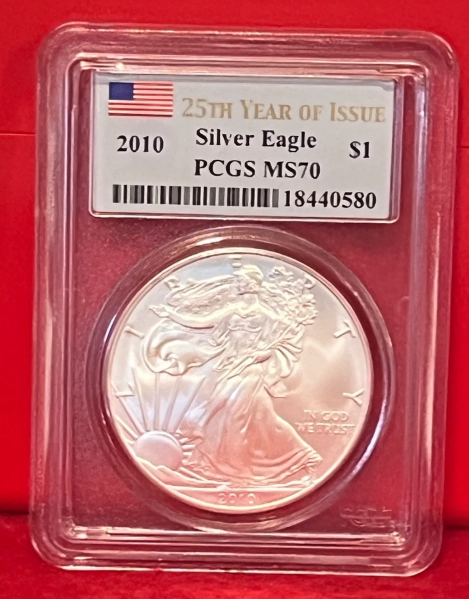 American Eagle MS 70 Graded 2010 Silver Bullion Coins for sale | eBay