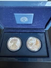 2013 W REVERSE PROOF & ENHANCED SILVER EAGLE 2 COIN WEST POINT SET WITH BOX