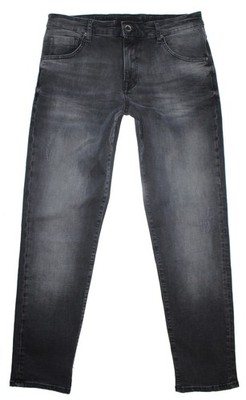 CAMP DAVID Herren Jeans Hose Regular Straight Tapered Stretch W33 L32 schwarz