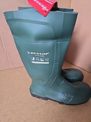 Dunlop JobGUARD seguridad completa Wellington Heritage verde Reino Unido 10 - Imagen 1 de 16