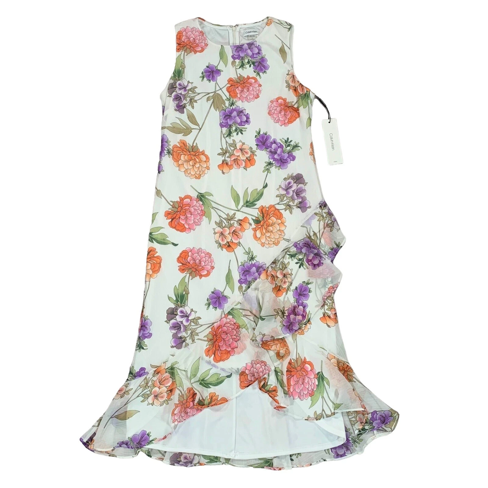 Vestidos florales de poliéster para mujer Calvin Klein
