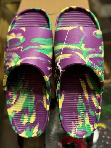 Nike EYBL Calm Slides 2024 "Benvenuti nella famiglia EYBL" MOLTO RARE - Foto 7 di 13