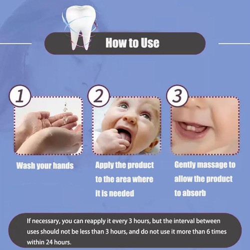 Rullo antidolorifico naturale rullo sollievo dentizione essenza per bambino NUOVO - Foto 12 di 12