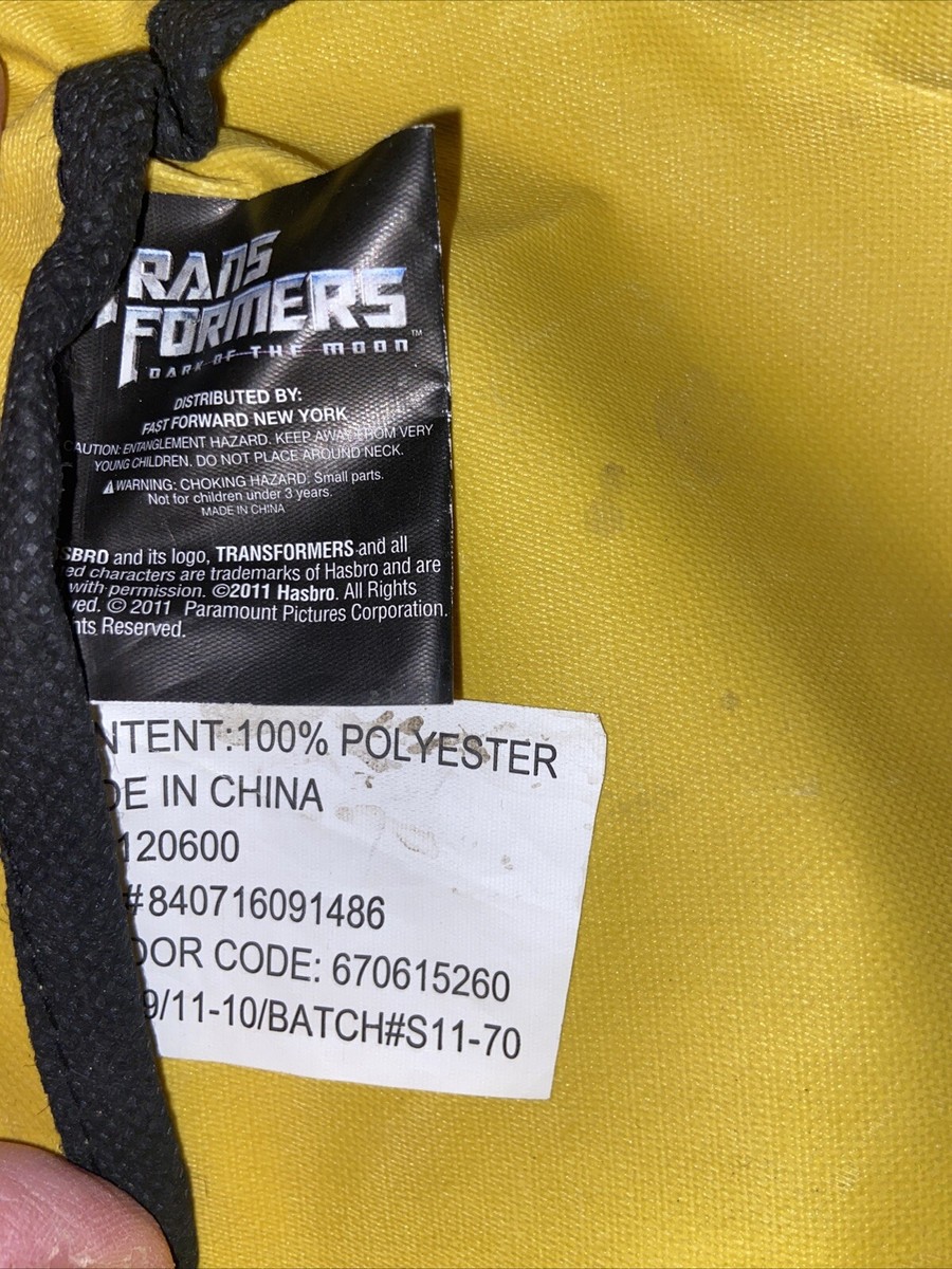 Transformers 3D FX Hollogram Bumblebee Camaro Backpack | eBay