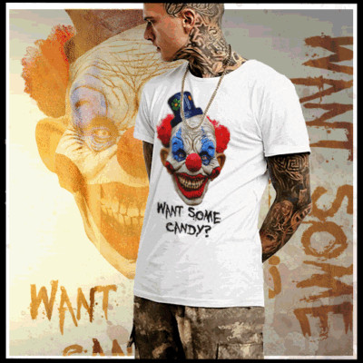 Horror t-shirt evil dark gothic damned Hell Hole Halloween Demon snack S-2XL tee