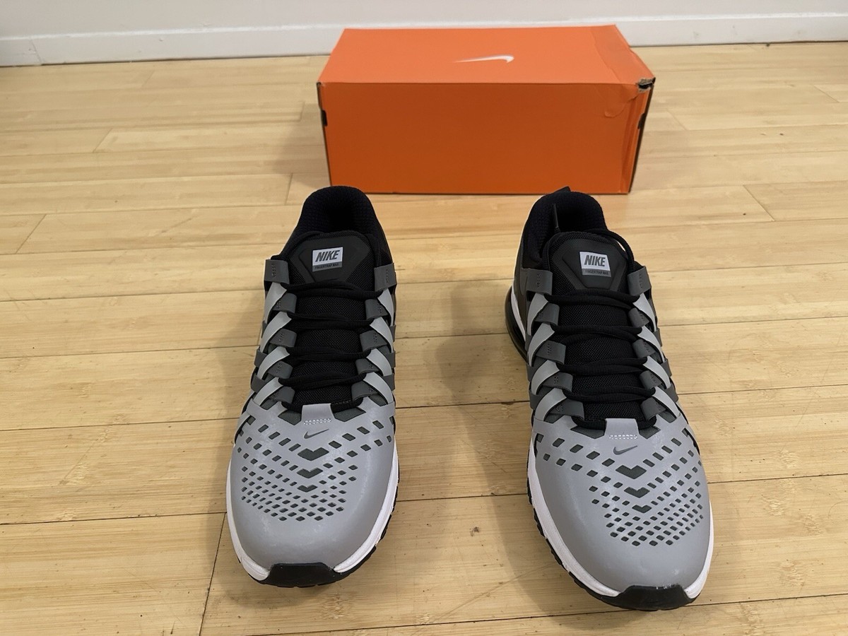 れんたろう Size 16 Men Fingertrap Max NikeShoes 644673 002 Grey Black